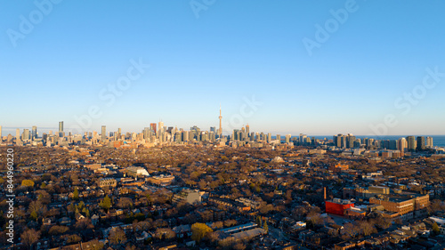 Canvas Print Skyline of Toronto at sunset