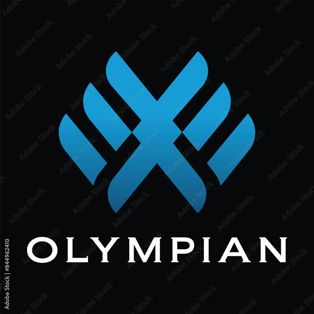 Obraz premium w latter logo design icon 