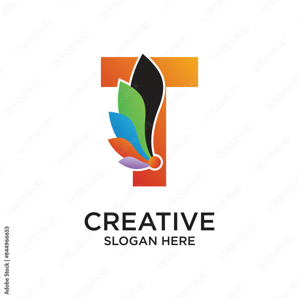 Letter logo design simple concept Premium Vector Letter logo design simple concept Premium Vector