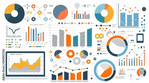 Colorful Business Infographic Elements