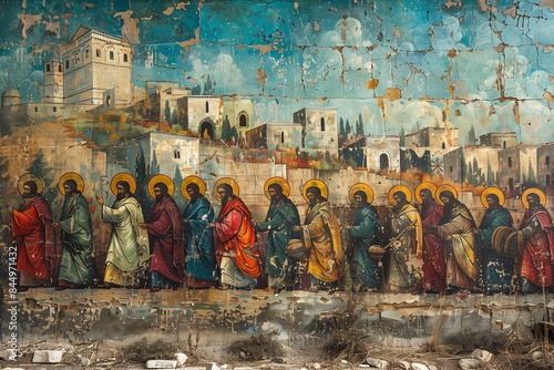 Parable of Tax Collector & Pharisee Icon at Salva Monastery, Romania