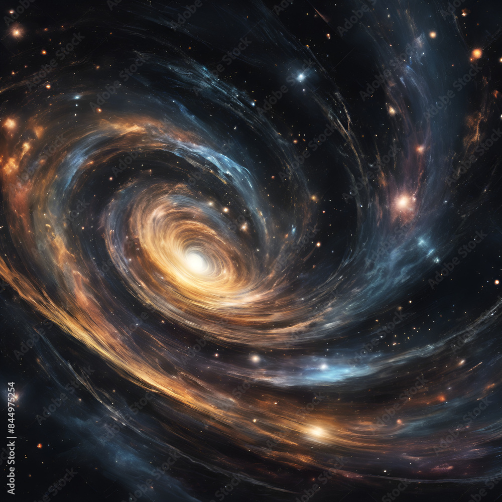 Swirling Arms of a Majestic Spiral Galaxy Swirling Arms of a Majestic Spiral Galaxy