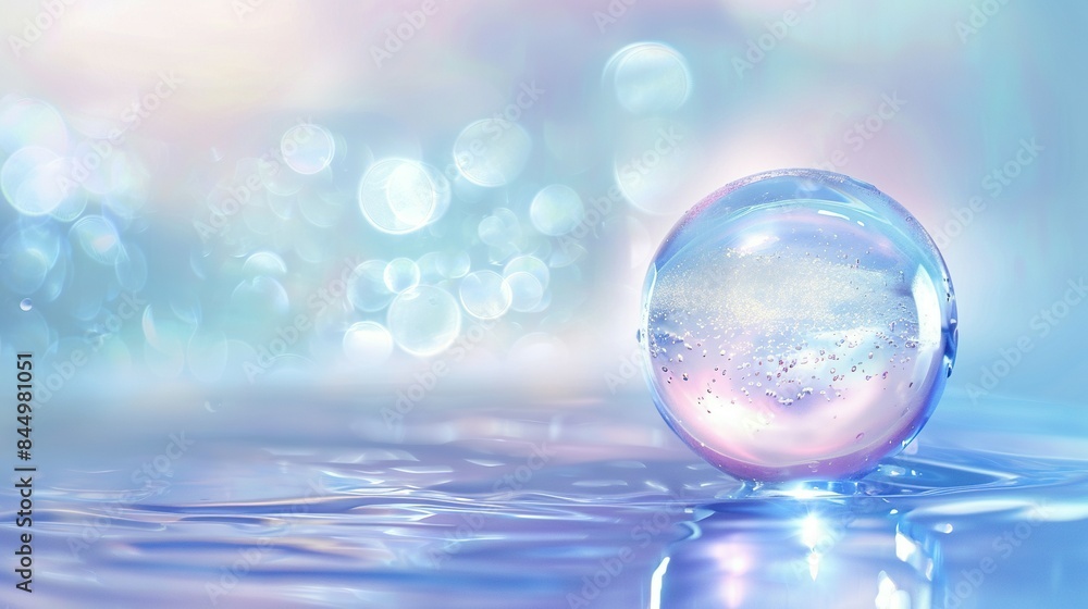 Illustrative Background of a Water Drop Sphere Illustrative Background of a Water Drop Sphere