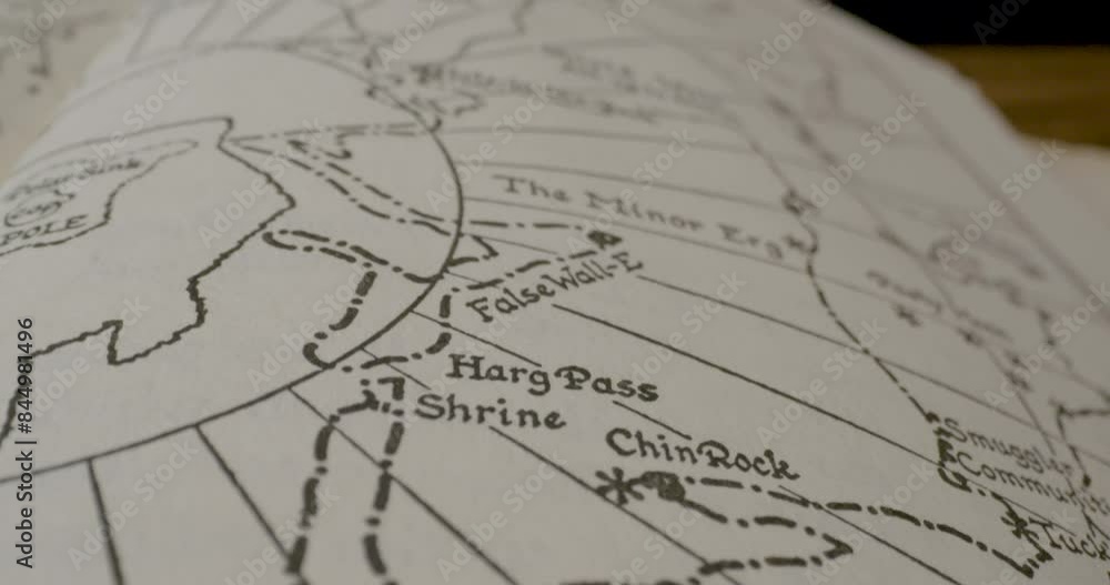 1965 Novel Macro Map Tilt Down To Harg Pass 1965 Novel Macro Map Tilt Down To Harg Pass