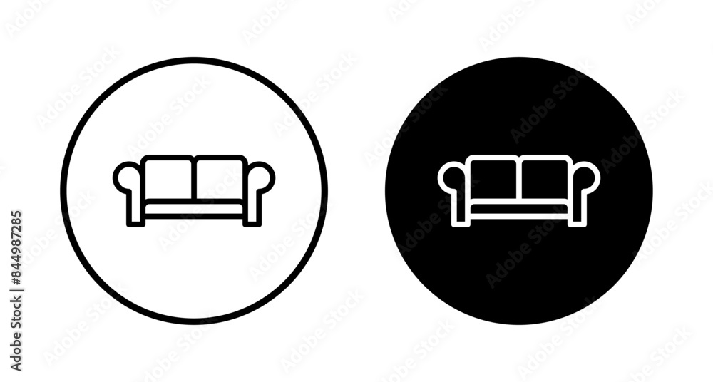 Sofa icon vector isolated on white background. sofa icon illustration. furniture Sofa icon vector isolated on white background. sofa icon illustration. furniture