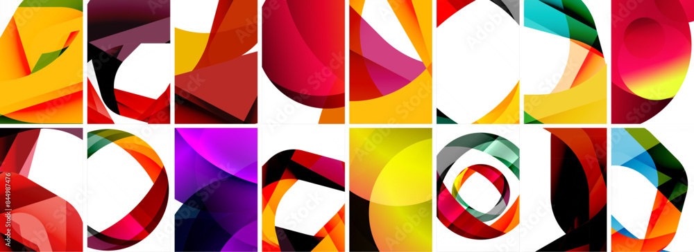Collection of abstract background with waves, colorful shapes and 3d shadow effect. Vector Illustration For Wallpaper, Banner, Background, Card, Book Illustration, landing page Collection of abstract background with waves, colorful shapes and 3d shadow effect. Vector Illustration For Wallpaper, Banner, Background, Card, Book Illustration, landing page