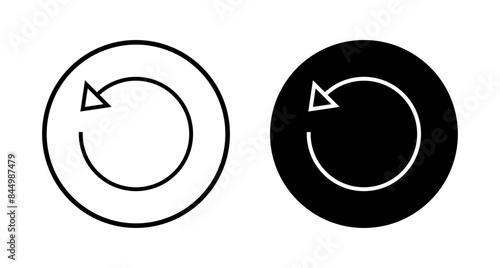 Refresh icon vector isolated on white background. Reload icon vector. Update icon. convert icon