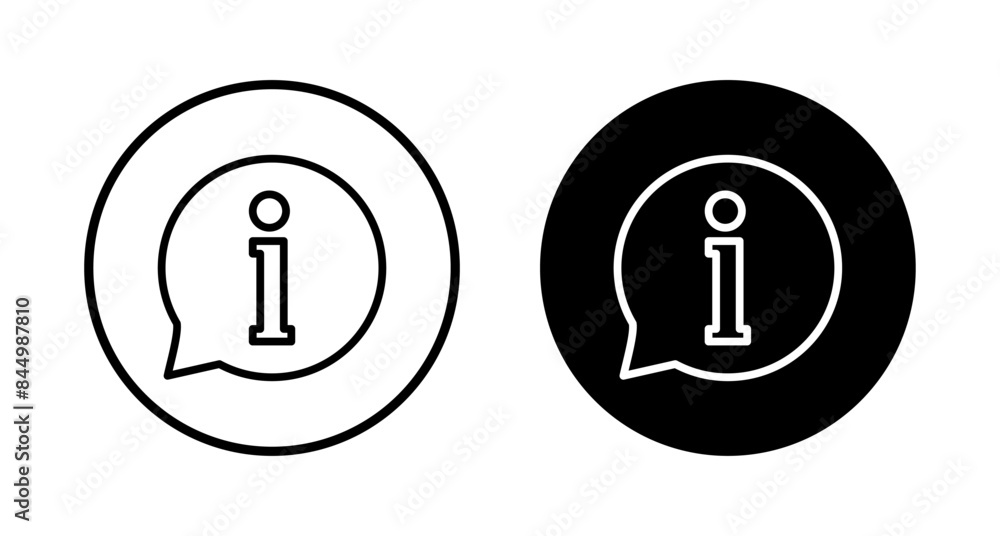 Information icon vector isolated on white background. Info sign. About us Information icon vector isolated on white background. Info sign. About us