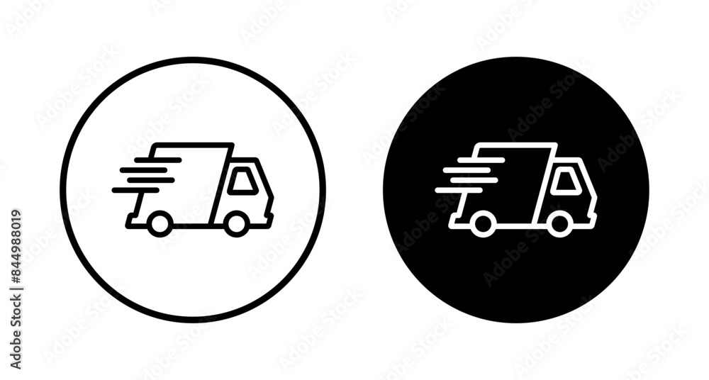 Delivery Icon vector isolated on white background. Fast Delivery Icon. Fast shipping delivery truck. Truck icon delivery Delivery Icon vector isolated on white background. Fast Delivery Icon. Fast shipping delivery truck. Truck icon delivery