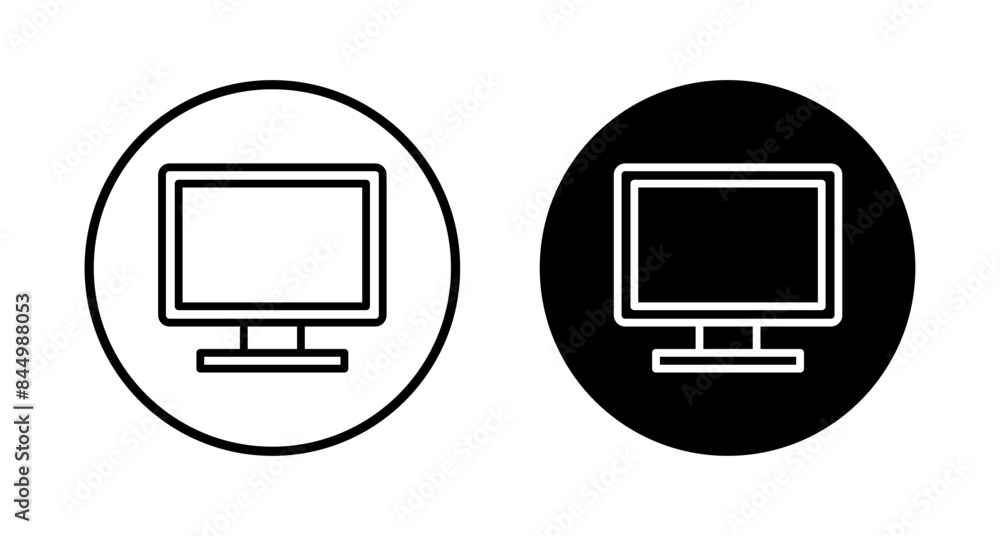 Computer icon vector isolated on white background. PC Icon vector. Computer monitor icon. Flat PC symbol Computer icon vector isolated on white background. PC Icon vector. Computer monitor icon. Flat PC symbol
