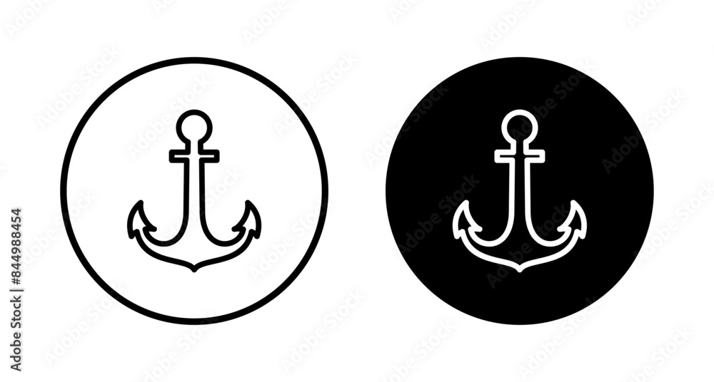 Anchor icon vector isolated on white background.Anchor symbol logo. Anchor marine icon. Anchor icon vector isolated on white background.Anchor symbol logo. Anchor marine icon.