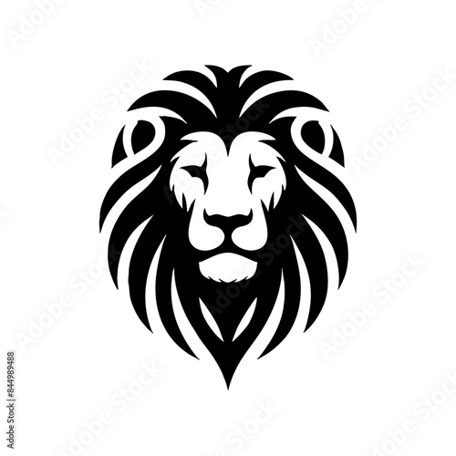 lion head face silhouette png vector svg