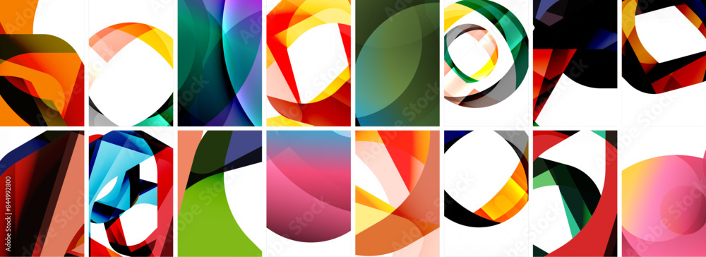Collection of abstract background with waves, colorful shapes and 3d shadow effect. Vector Illustration For Wallpaper, Banner, Background, Card, Book Illustration, landing page Collection of abstract background with waves, colorful shapes and 3d shadow effect. Vector Illustration For Wallpaper, Banner, Background, Card, Book Illustration, landing page