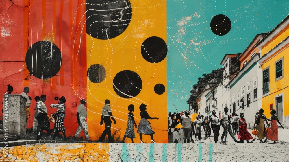 Círio de Nazaré Procession of Belém Art Collage