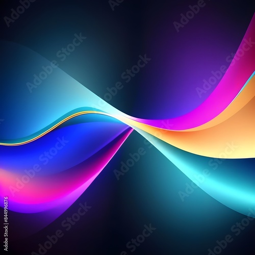 abstract background with rainbow photo
