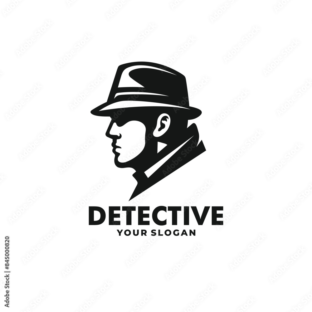 Detective logo vector. EPS 10 editable vector Detective logo vector. EPS 10 editable vector