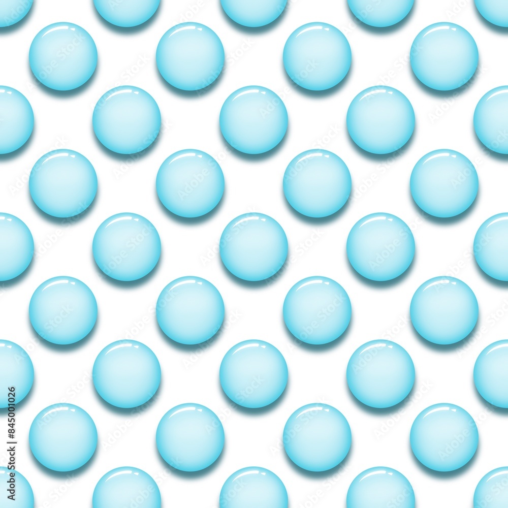 The photo shows a seamless pattern of blue water drops on a white background. The photo shows a seamless pattern of blue water drops on a white background.