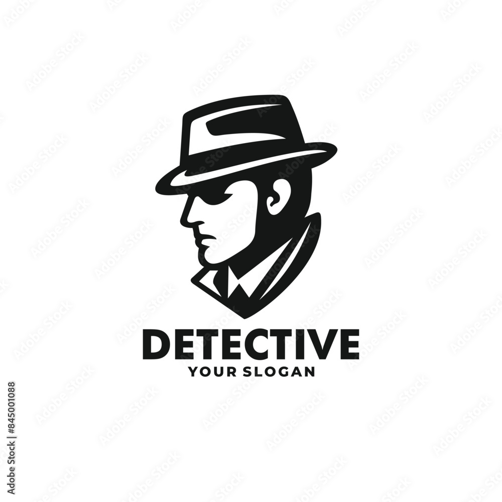Detective logo vector. EPS 10 editable vector Detective logo vector. EPS 10 editable vector
