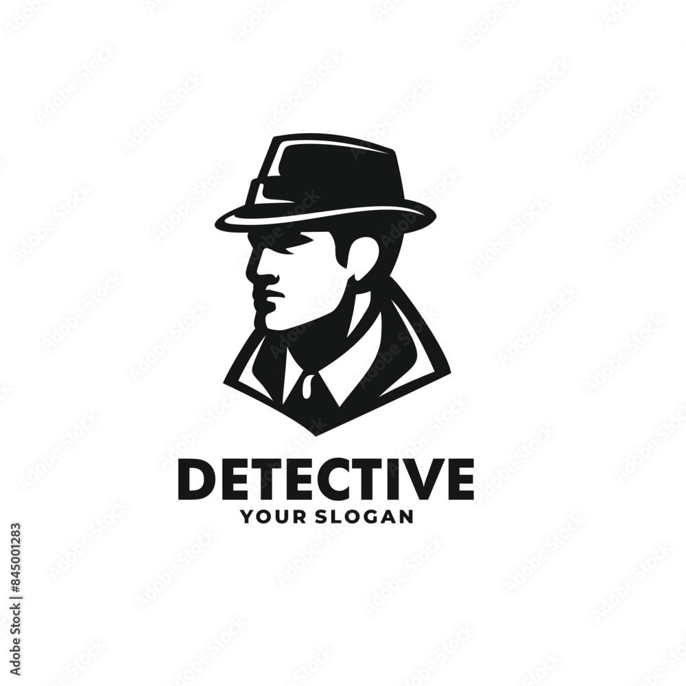 Detective logo vector. EPS 10 editable vector Detective logo vector. EPS 10 editable vector