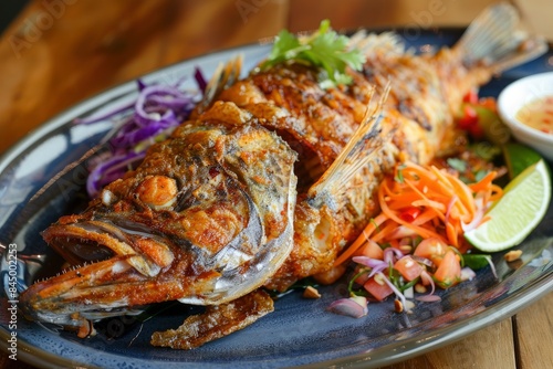 Deep Fried Fish with Thai Style - generative ai