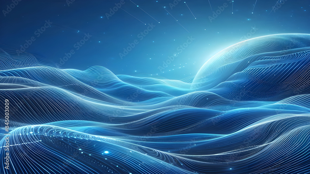 Abstract background a blue wavy lines in a blue background Abstract background a blue wavy lines in a blue background