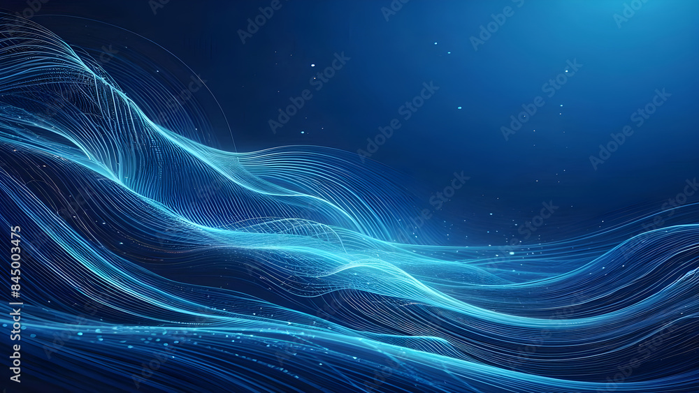 Abstract background a blue wavy lines in a blue background Abstract background a blue wavy lines in a blue background