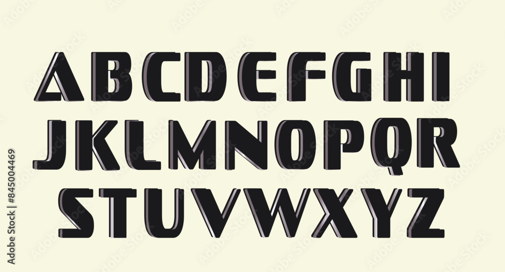 Classic Alphabet letters font Classic Alphabet letters font