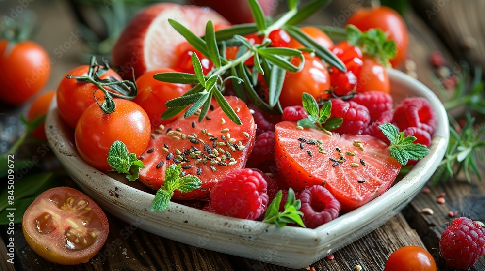 Heart's Bounty: Stunning Photography Showcasing a Bowl of Nourishing Diet Options Heart's Bounty: Stunning Photography Showcasing a Bowl of Nourishing Diet Options