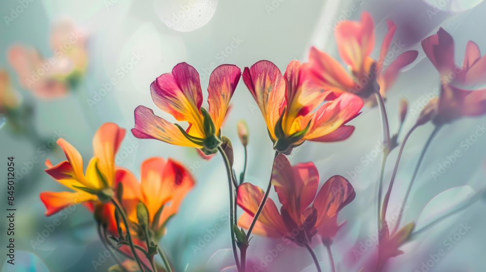Acidic Flowers Design on Page Marker, Free Space, Rich Color Palette Acidic Flowers Design on Page Marker, Free Space, Rich Color Palette