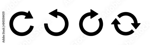 Refresh icon set. Reload icon vector. Update icon.