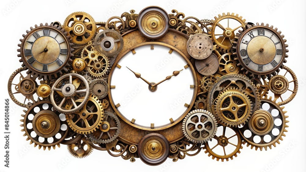 Clock arms and watch hands isolated on white background in steampunk style, clock, arms, watch, hands, isolated, time, pointers, clockwork, vintage, antique, steampunk, victorian, style, face Clock arms and watch hands isolated on white background in steampunk style, clock, arms, watch, hands, isolated, time, pointers, clockwork, vintage, antique, steampunk, victorian, style, face