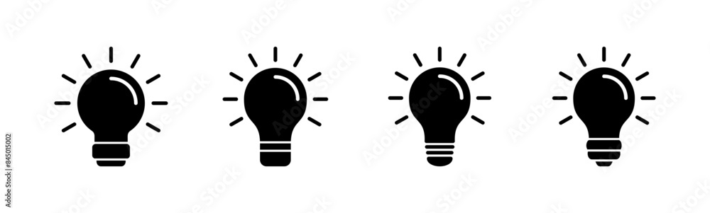 Lamp icon set. Light bulb icon vector. idea symbol. Lamp icon set. Light bulb icon vector. idea symbol.