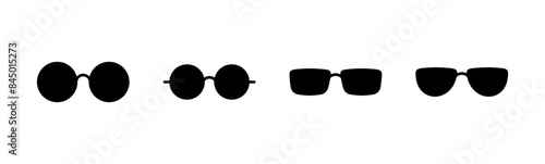 Glasses icon set. Glasses vector icon