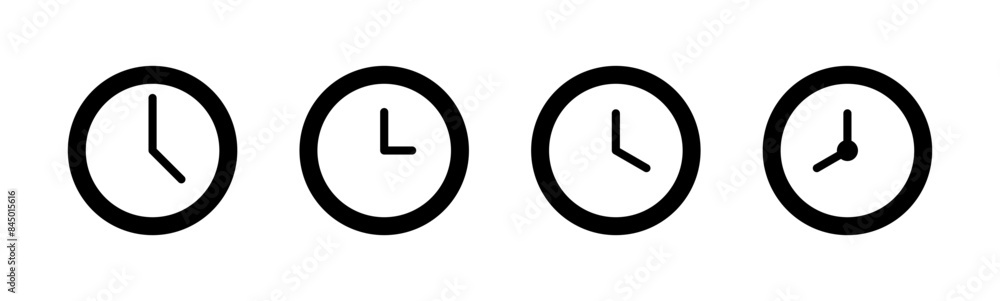 Clock icon set. Time icon vector. watch icon symbol Clock icon set. Time icon vector. watch icon symbol