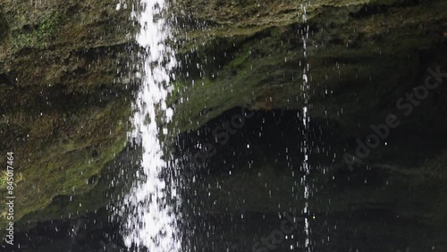 Small waterfall at the Traunfall, River Traun, Roitham am Traunfall, Traunviertel, Upper Austria, Austria, Europe photo