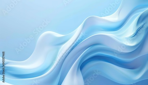 flowing shape dynamic wave light blue modern background