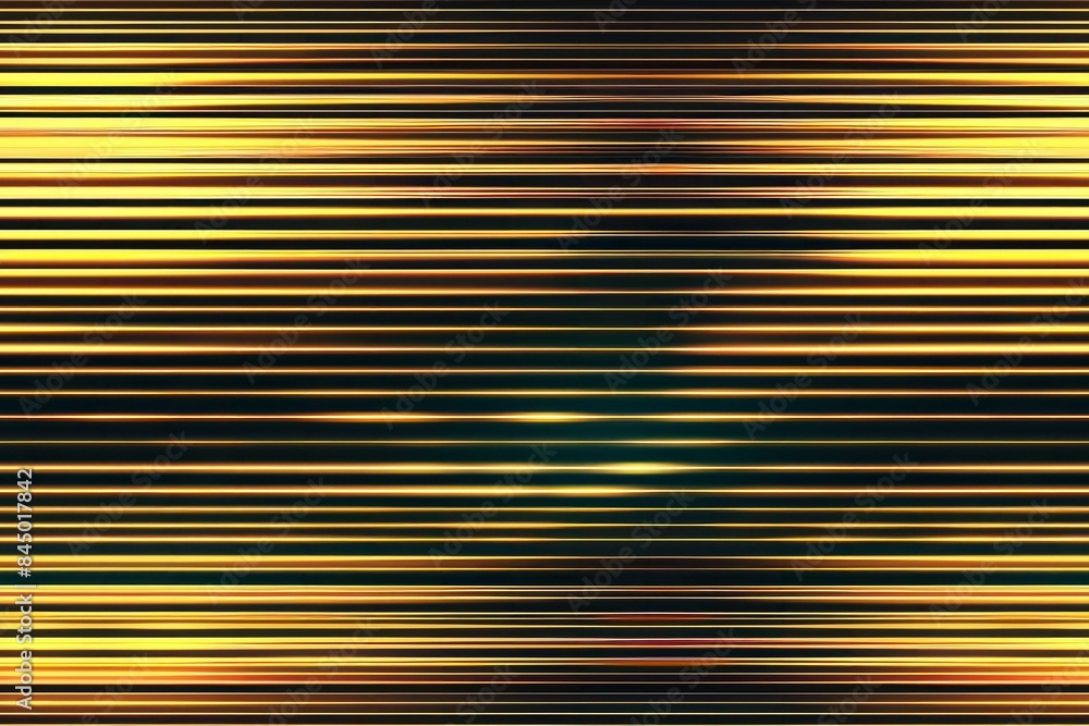 Obraz premium Elegant black and gold striped background with illuminating lines in the middle for business and fashion designs