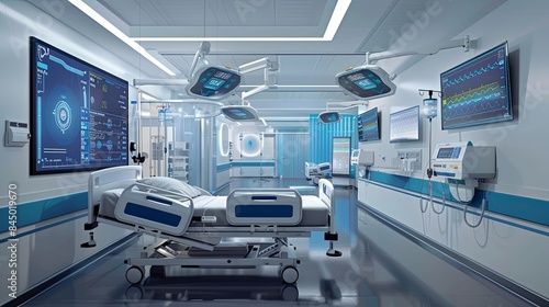 Innovative Smart Hospital Technology with Advanced Medical Equipment and Integrated Systems for Enhanced Patient Care and Efficiency