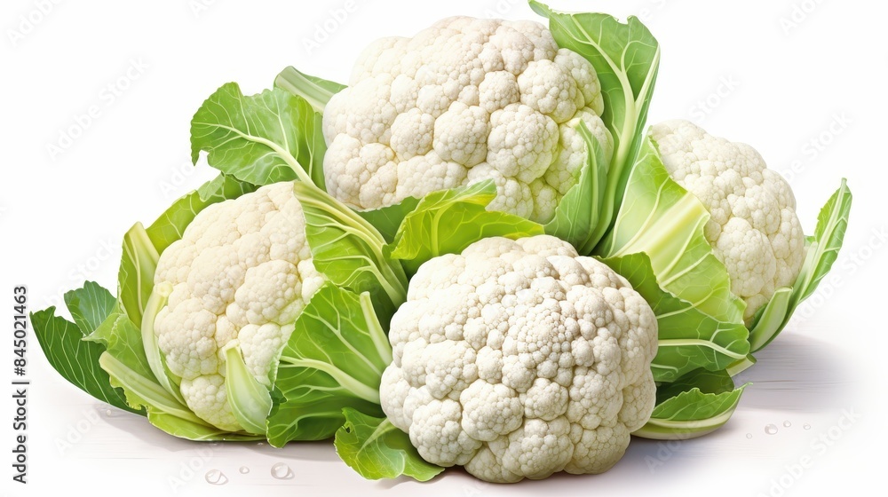 Cauliflower clipart, isolated on white background Cauliflower clipart, isolated on white background