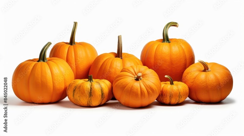 Pumpkins clipart, isolated on white background Pumpkins clipart, isolated on white background