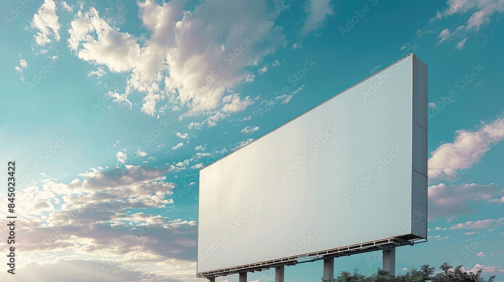 Spacious billboard on a wall banners for custom messages Spacious billboard on a wall banners for custom messages