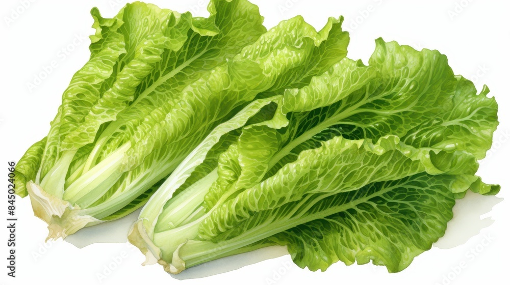 Lettuce clipart, isolated on white background Lettuce clipart, isolated on white background