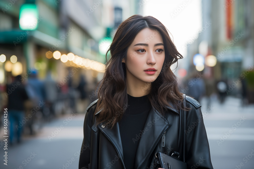 Young asian woman starting her career in the big city
Young asian woman starting her career in the big city