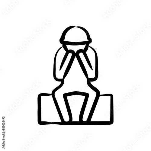 Sad Employee Icon