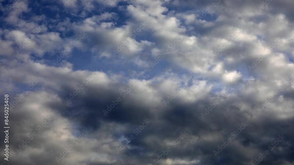 Time-lapse, Dramatic cloud atmosphere with thunderclouds, Austria, Europe Time-lapse, Dramatic cloud atmosphere with thunderclouds, Austria, Europe