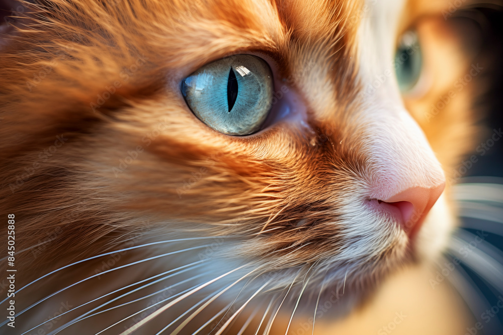 Super close up of a cats face.
Super close up of a cats face.