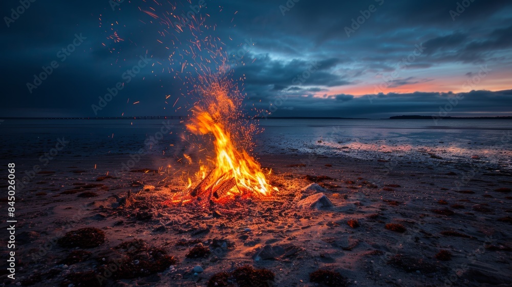 Bonfire on a Windy Night Bonfire on a Windy Night