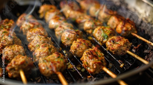 Cooking Kababs in a Pan