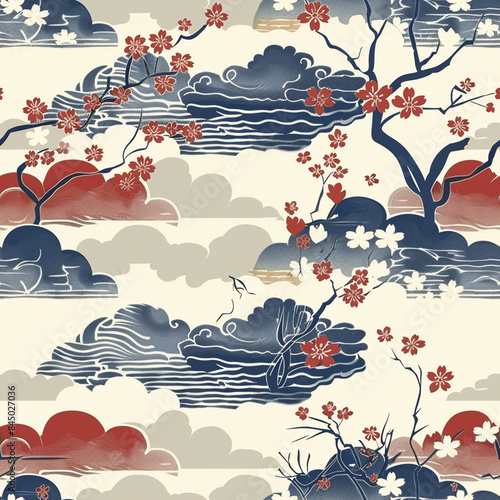 Seamless Pattern Japanese  wallpaper