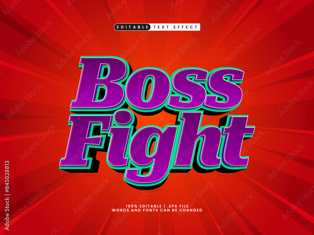 boss fight editable text effect in happy and colorful text style boss fight editable text effect in happy and colorful text style
